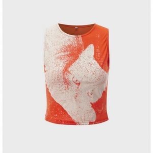 Cute Cat Print Top 🐱